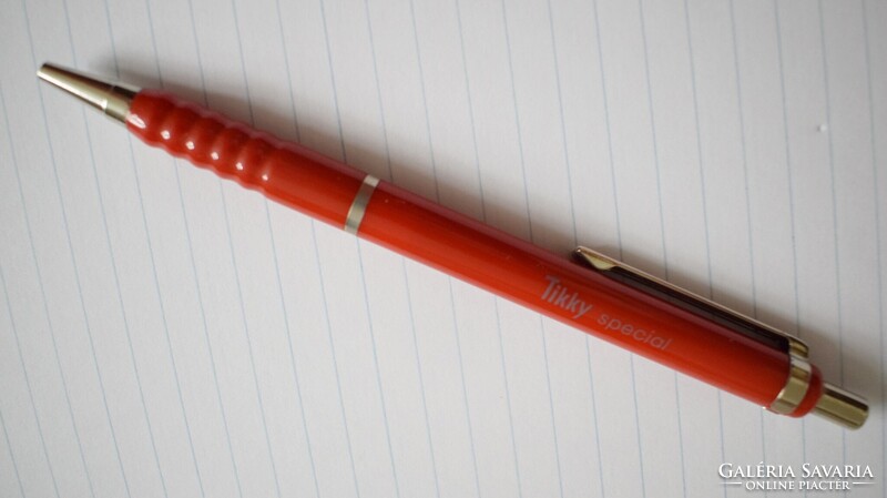 Rotring , rOtring Tikky special golyóstoll piros színű fém karikával , műanyag tollbetét 80-as évek