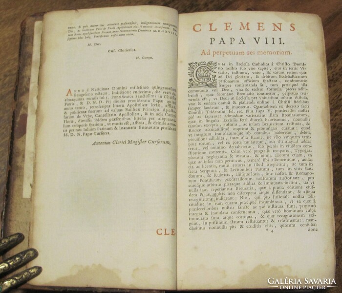 Breviarium Romanum - 1685 - sok metszettel, szép állapot - ritka darab !