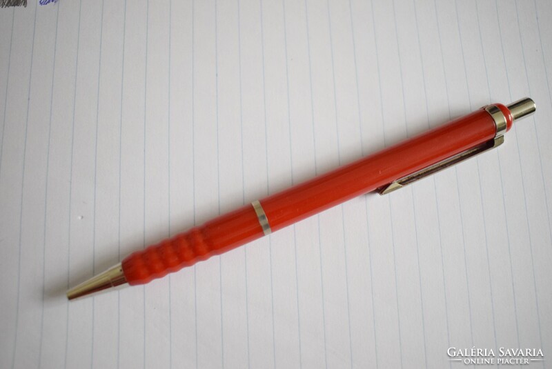 Rotring , rOtring Tikky special golyóstoll piros színű fém karikával , műanyag tollbetét 80-as évek