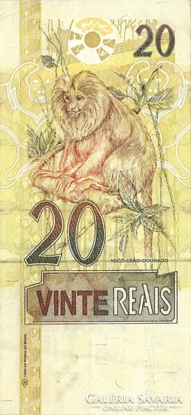 20 real reals 2002 Oroszán aranytamarin majom Brazilia 41. signo
