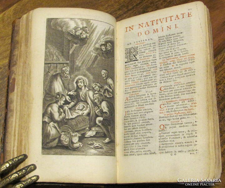 Breviarium Romanum - 1685 - sok metszettel, szép állapot - ritka darab !