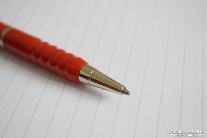 Rotring , rOtring Tikky special golyóstoll piros színű fém karikával , műanyag tollbetét 80-as évek