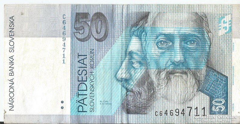 Régi szlovák bankjegy, 50 korona