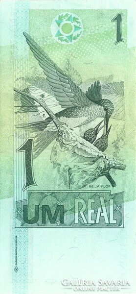 1 real 1995-97 Kolibri madár Brazilia 35. signo Gyönyörű
