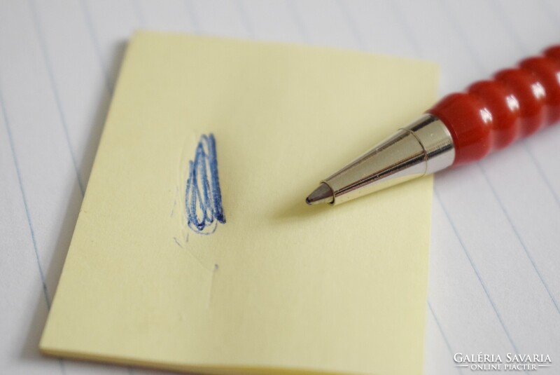 Rotring , rOtring Tikky special golyóstoll piros színű fém karikával , műanyag tollbetét 80-as évek