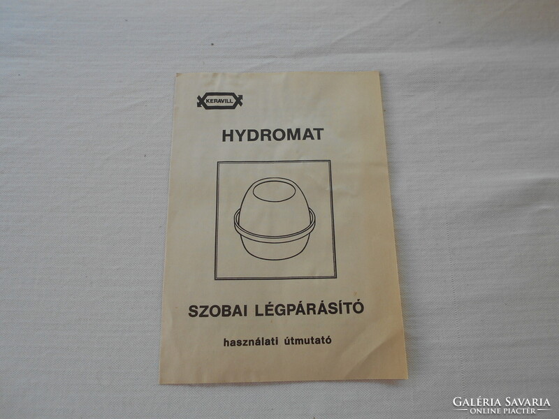 Retro HYDROMAT szobai légpárásító