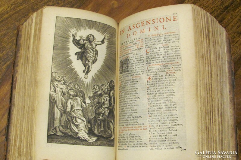 Breviarium Romanum - 1685 - sok metszettel, szép állapot - ritka darab !