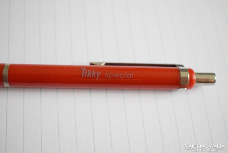 Rotring , rOtring Tikky special golyóstoll piros színű fém karikával , műanyag tollbetét 80-as évek