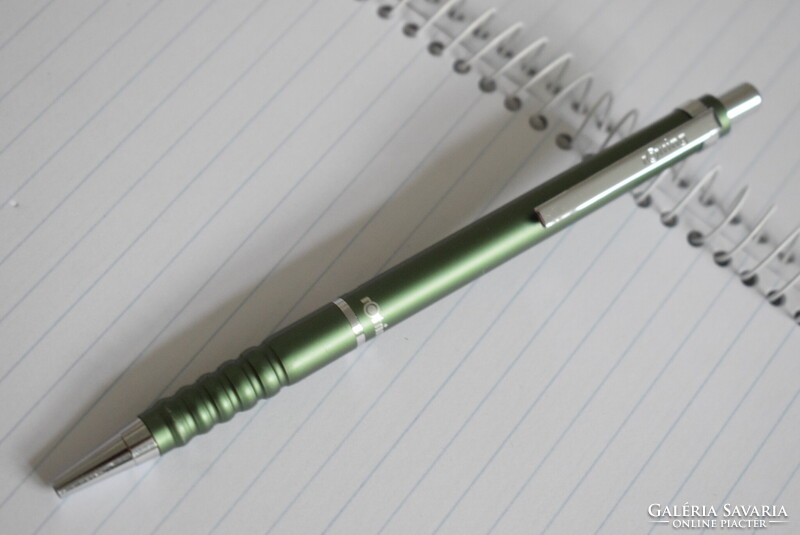 Rotring , rOtring 400 golyóstoll , eloxált zöld alumínium , fém tollbetét 90-es évek
