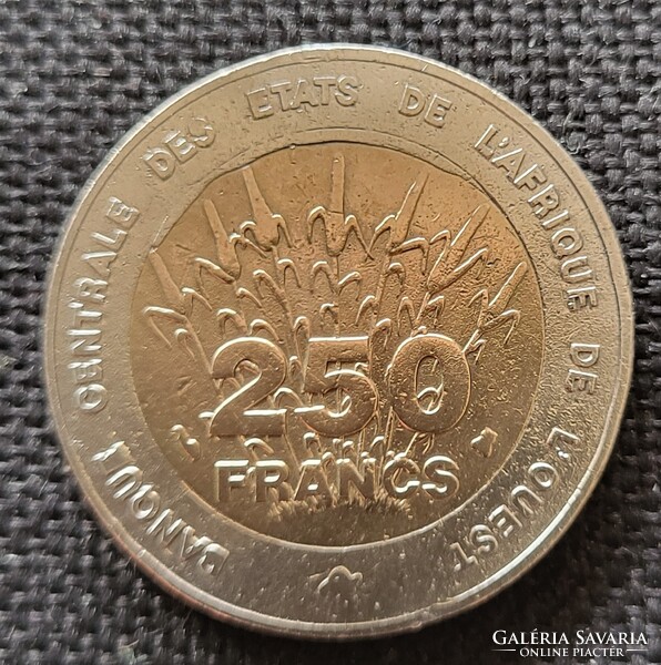 Nyugat afrikai államok bimetál 250 Frank 1996 (BN51)