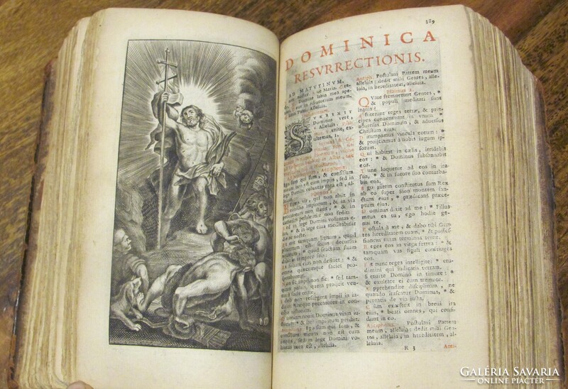 Breviarium Romanum - 1685 - sok metszettel, szép állapot - ritka darab !