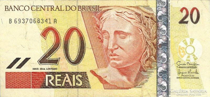 20 real reals 2002 Oroszán aranytamarin majom Brazilia 41. signo