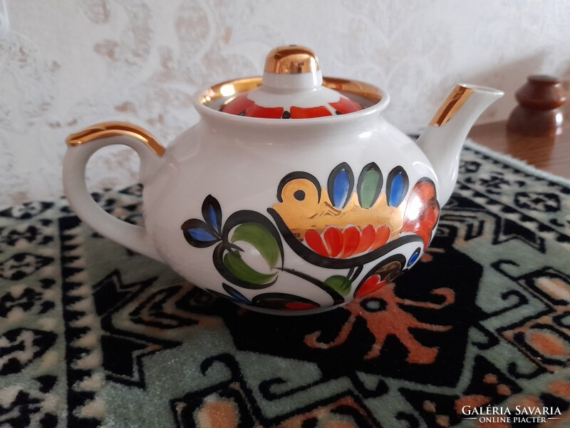 Dmitrov / Verbilki orosz / szovjet porcelán kis teáskanna