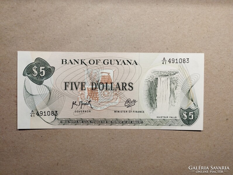 Guyana - 5 Dollár 1992 UNC