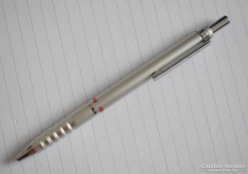 Rotring , rOtring Tikky metallic double push , töltőceruza 0,5 , 80-as évek , eredeti dobozával II.