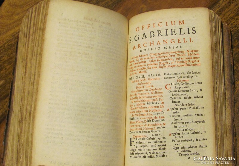 Breviarium Romanum - 1685 - sok metszettel, szép állapot - ritka darab !