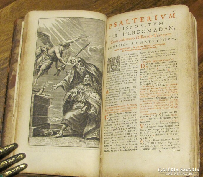 Breviarium Romanum - 1685 - sok metszettel, szép állapot - ritka darab !