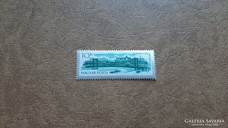 1964 Erzsébet híd blokkból kiszedve **