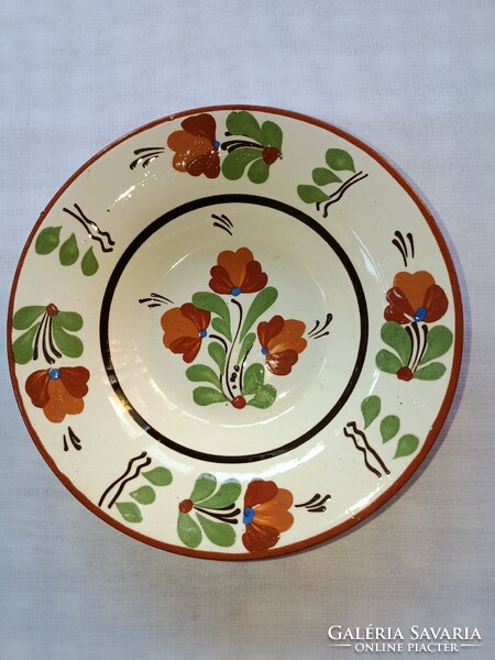 Sárospataki Glazed Folk Ceramic WALL PLATE