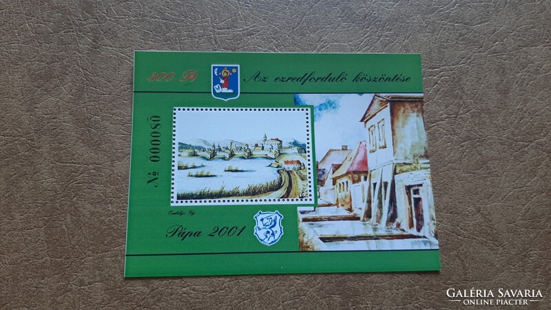 Emlékív Az ezredforduló köszöntése **