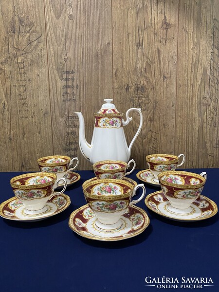 10 ft-ról indul! Royal Albert Lady Hamilton kávéskészlet! Ritkaság!