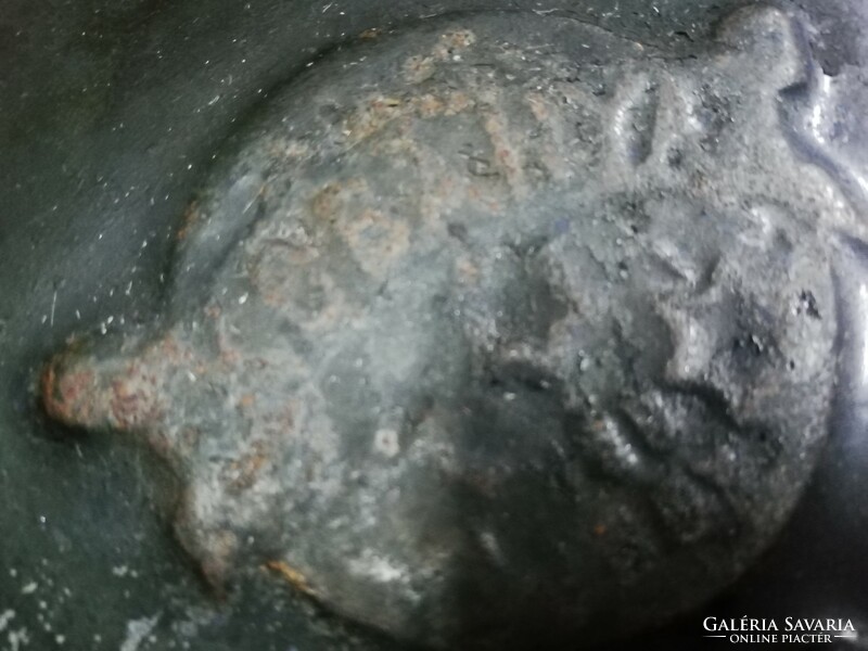 Antique iron pot from Köbánya, 10 large size