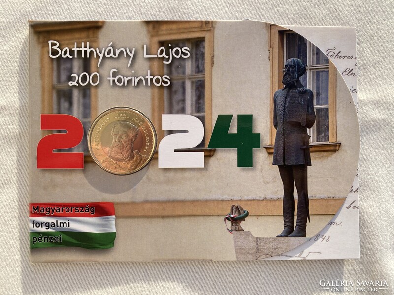 2024 Batthyány Lajos 200 forintos bliszter - csupán 375 példány! RITKA, sorszám: 169