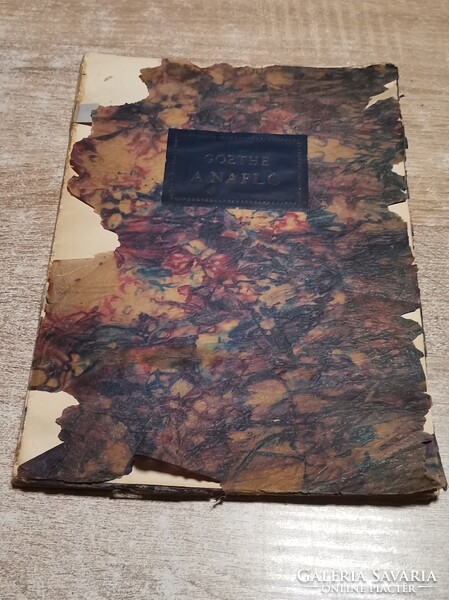 Goethe: A napló (1924) – Genius bibliofil kiadás, Kerényi Károly 1924-es saját kezű aláírásával!