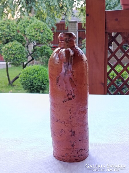 Antique german ceramic / stoneware MINERAL WATER BOTTLE Selters Nassau with inscription