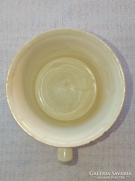 Vintage Kispesti Gránit stoneware MUG / CUP with spritz decoration