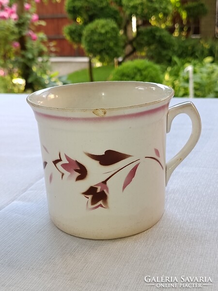 Vintage Kispesti Gránit stoneware MUG / CUP with spritz decoration