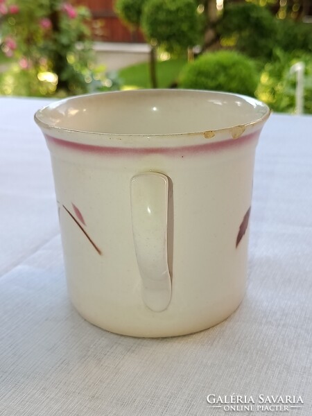 Vintage Kispesti Gránit stoneware MUG / CUP with spritz decoration