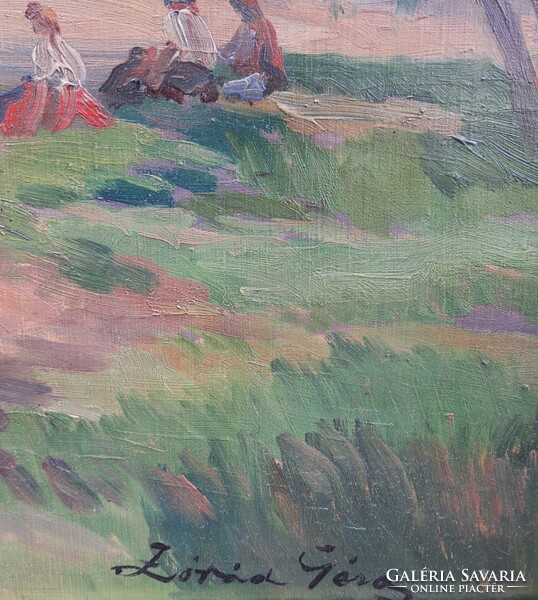 Zórád Géza (1880-1960) : Balaton, 60x80 cm.
