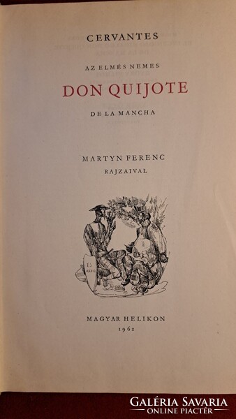 Cervantes / Don Quijote 1962 / Martyn Ferenc rajzaival