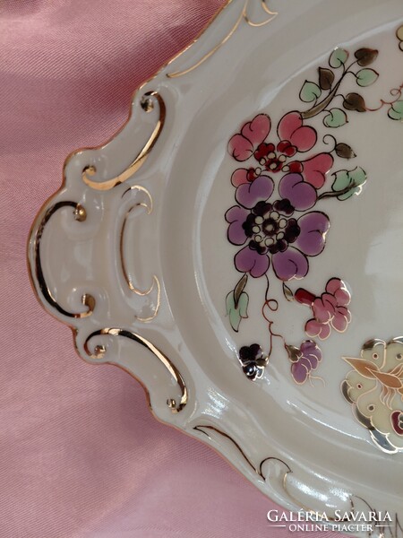 HIBÁTLAN! Zsolnay porcelán pillangó mintás 6 + 1 süteményes vagy szendvicses készlet