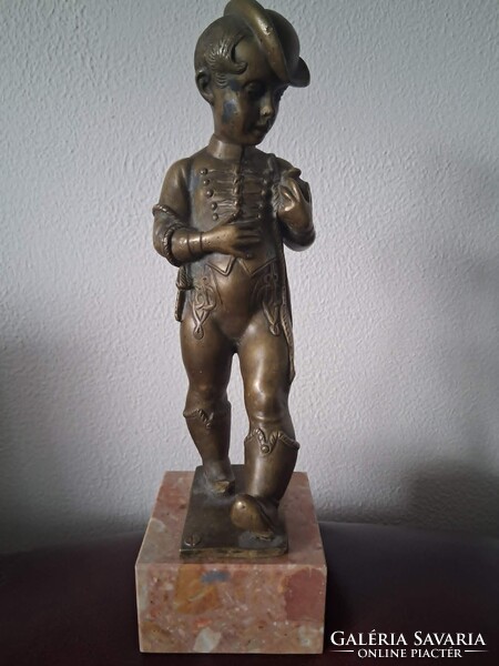 Old copper statue