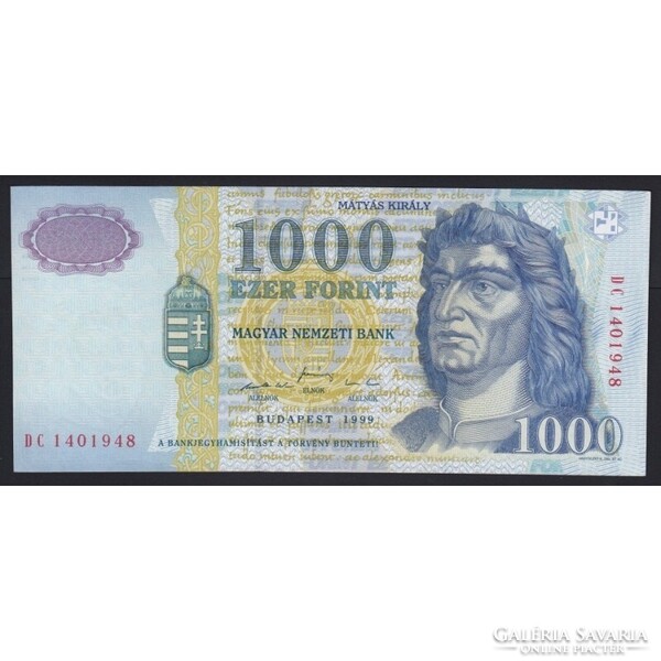 Magyarország,1000 forint 1999 DC UNC