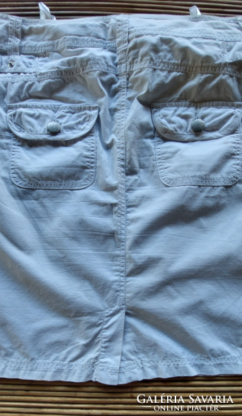 Fehér vászon  Authentic nyári farmer mini szoknya