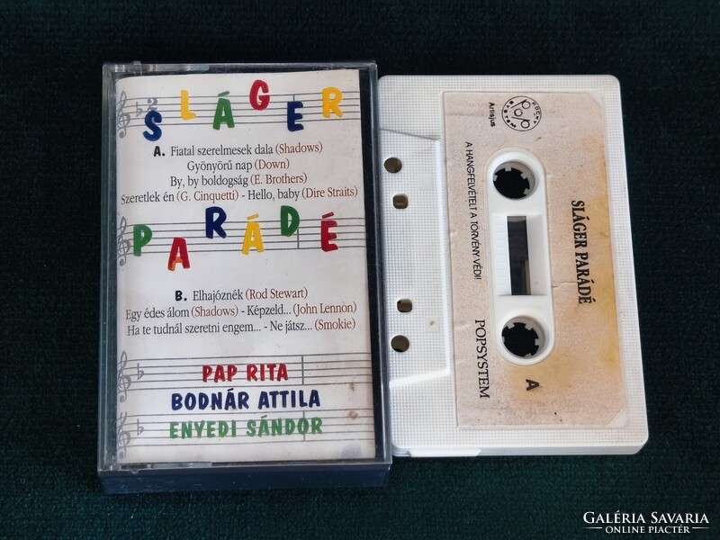 Pap Rita Bodnár Attila Sláger Parádé kazetta (90-es évek) retro