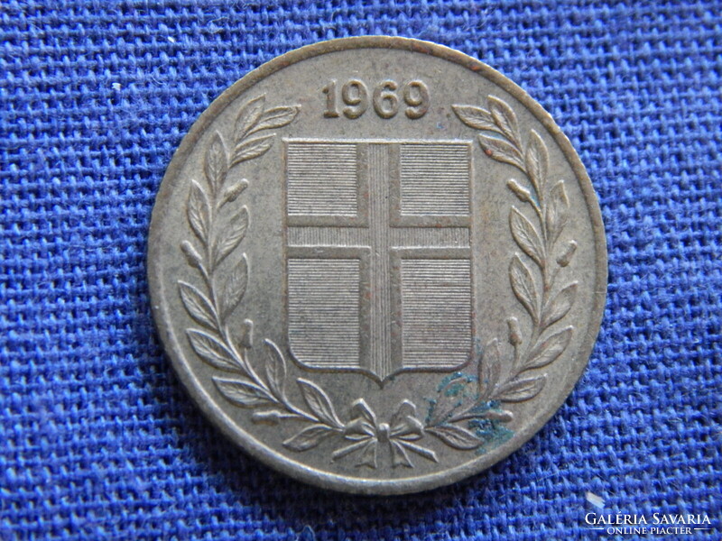 Izland 50 Aurar 1969