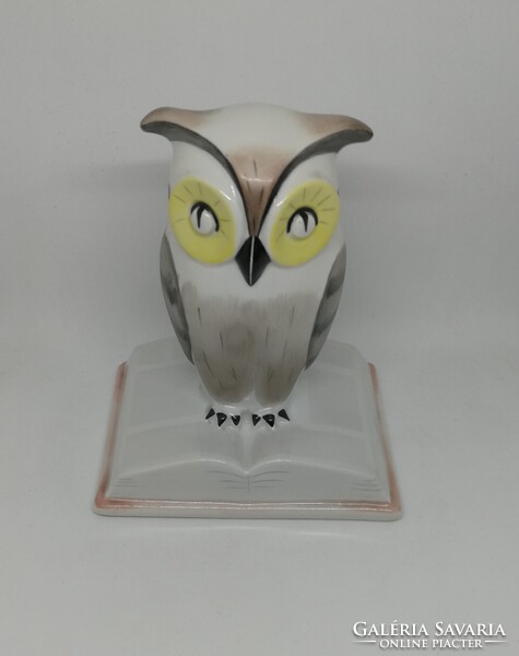 Aquincum porcelán könyves bagoly!