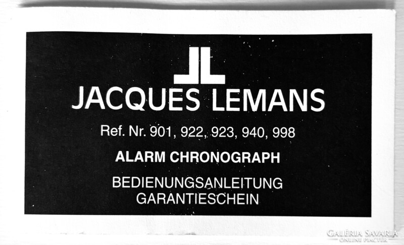 Jacques Lemans kronográf zafíüveges titánacél full szett karóra pótszemekkel gyári dobozában! 42 mm
