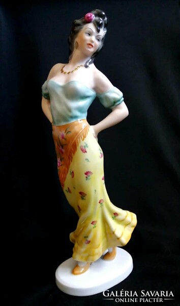 Herendi "Carmen" porcelán szobor/figura – 29 cm – Hibátlan!