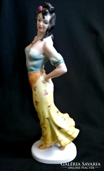 Herendi "Carmen" porcelán szobor/figura – 29 cm – Hibátlan!