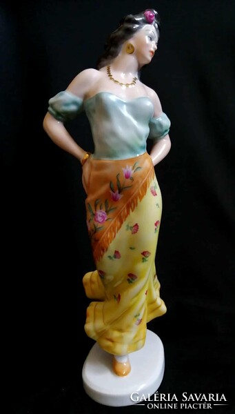Herendi "Carmen" porcelán szobor/figura – 29 cm – Hibátlan!