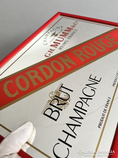 CHAMPAGNE CLUB - G.H. Mumm Cordon Rouge vintage reklámtükör
