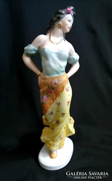 Herendi "Carmen" porcelán szobor/figura – 29 cm – Hibátlan!