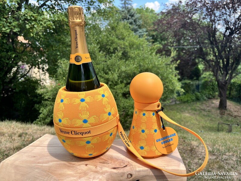CHAMPAGNE CLUB - Veuve Clicquot × Yinka Ilori Yellow Sun Totem Pezsgővel és Rosé Party Napszemüveg