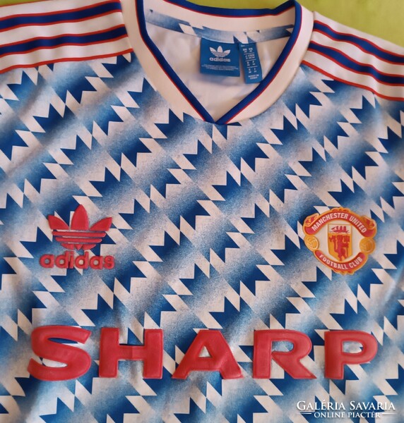 M-es retro adidas Manchester United FC (1990/92) vendég mez
