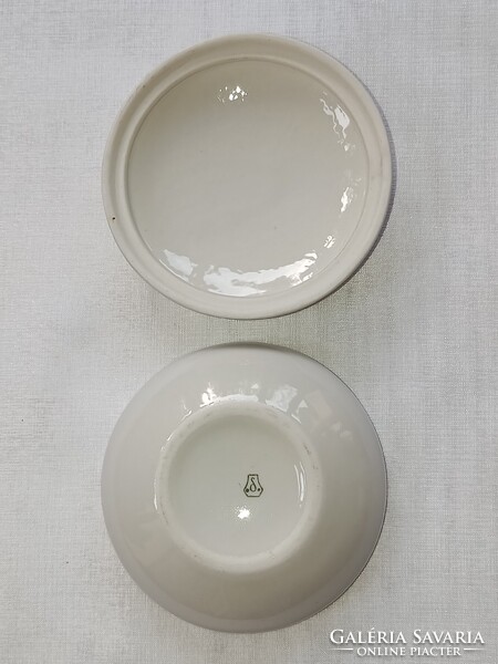 Retro kőbányai porcelán ÉKSZERTARTÓ Tokaj felirattal